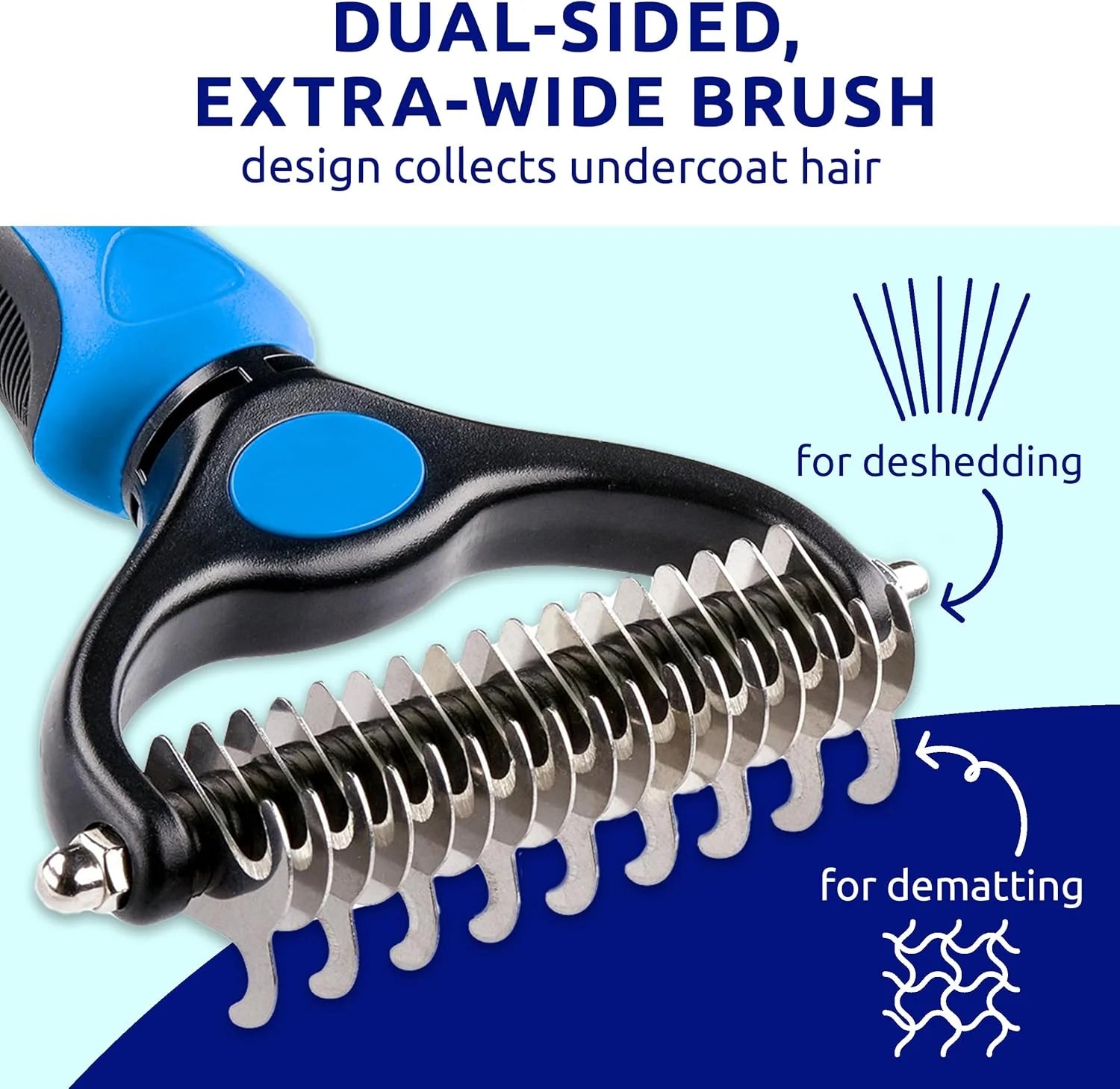 USPetShop Pet Hair Dematting Comb for Dogs & Cats