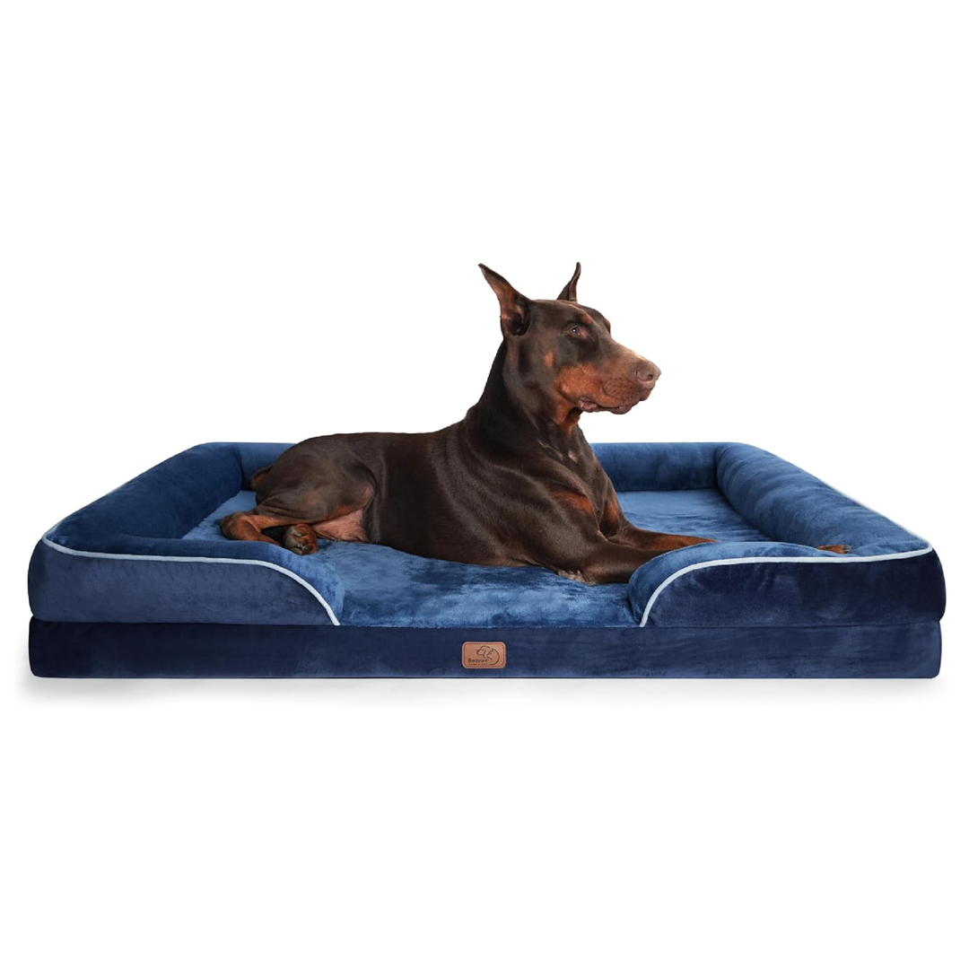 Orthopedic Dog Bed with Waterproof Liner & Washable Cover | Memory Foam Pet Sofa Bed