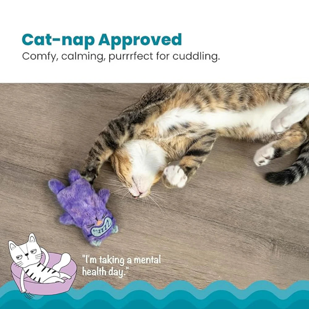 Ultimate Calming Cat Pillow Anxiety Relief Toy, Soft Plush Toy for Relaxation & Sleep, Anxiety Relief Snuggle Pillow & Warm Companion