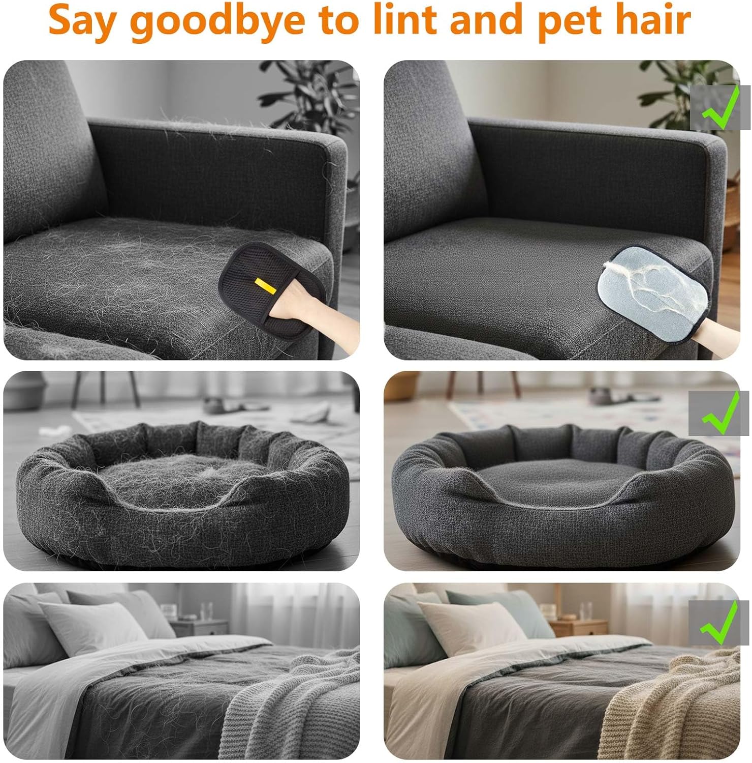 USPetShop Pet Hair Remover Glove