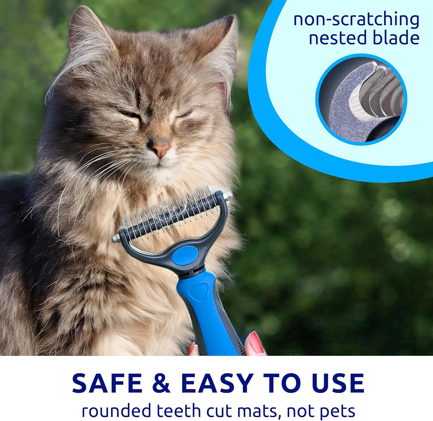 USPetShop Pet Hair Dematting Comb for Dogs & Cats