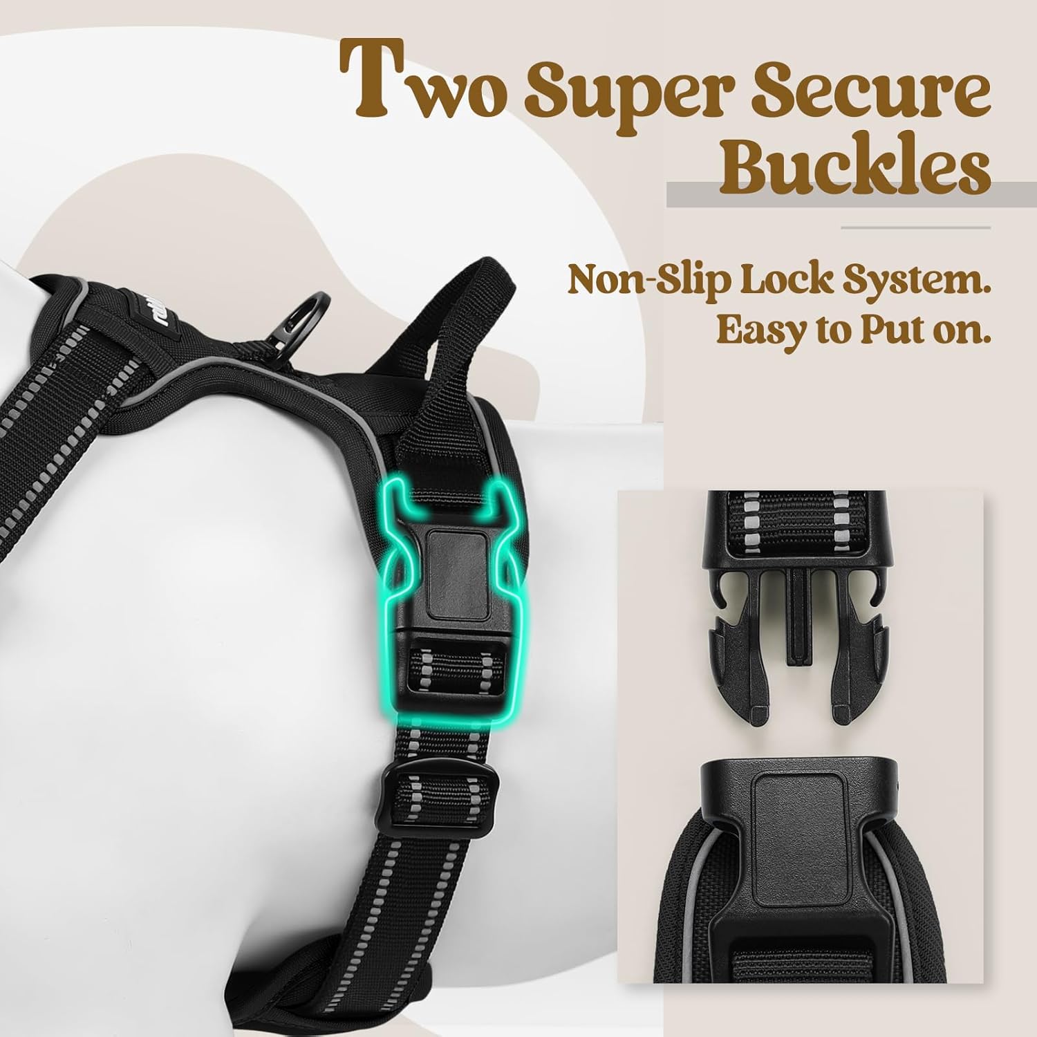 No-Pull Adjustable Dog Harness with Reflective Straps