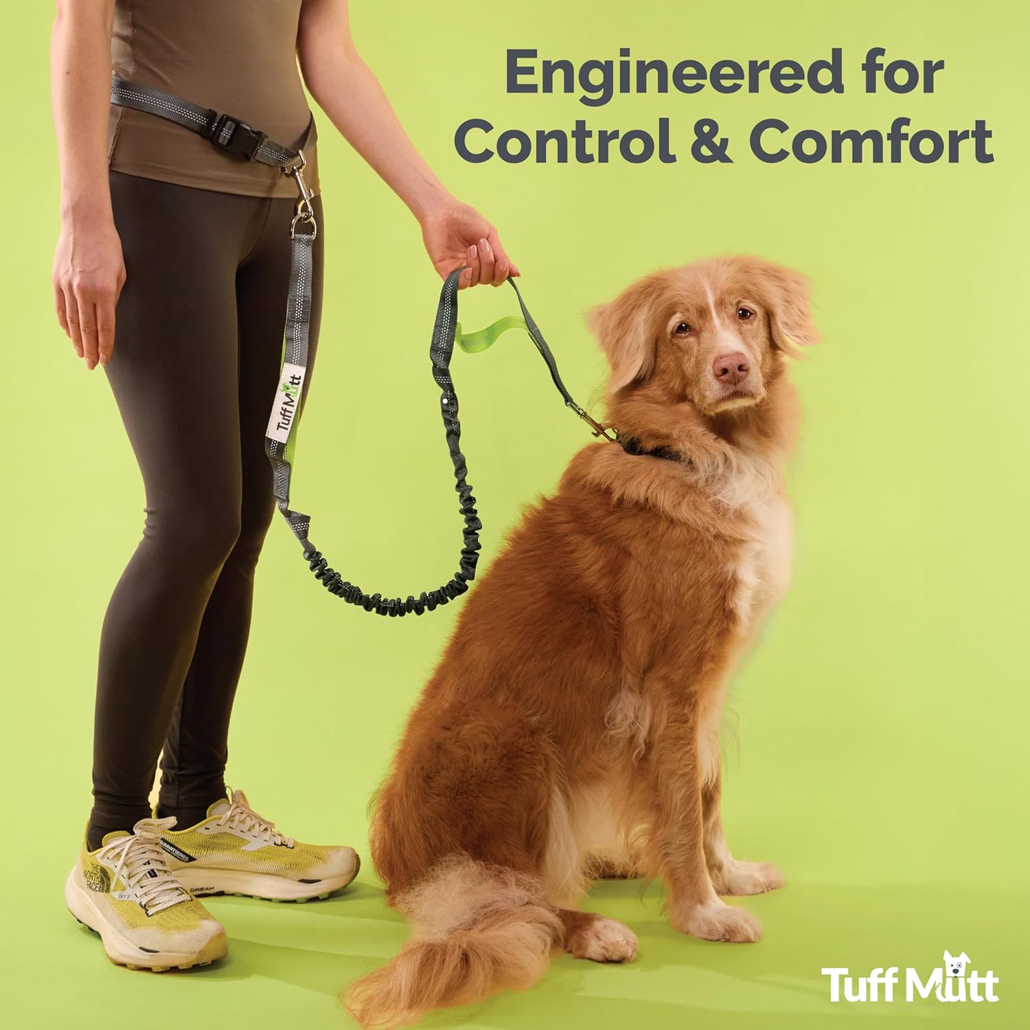 Heavy Duty Dual Handle Dog Leash | Reflective, Shock-Absorbing & Adjustable